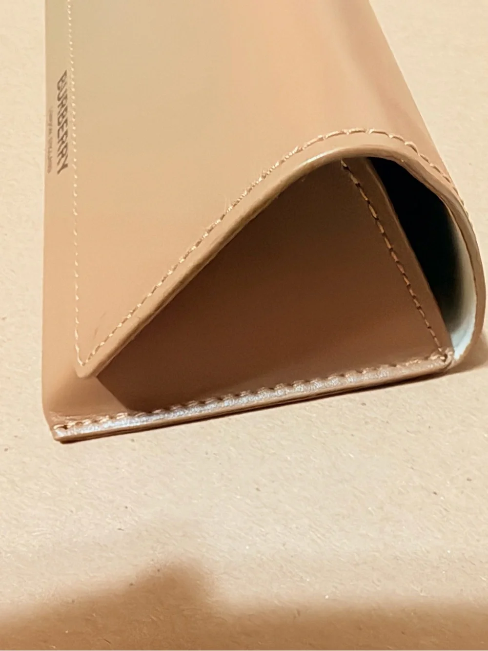 Burberry tan leather